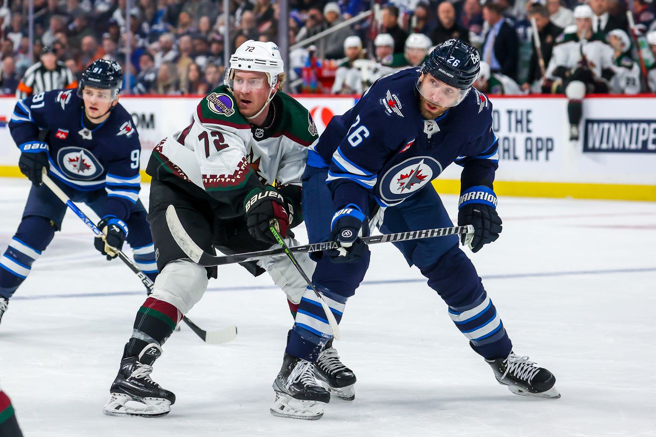 Arizona Coyotes v Winnipeg Jets