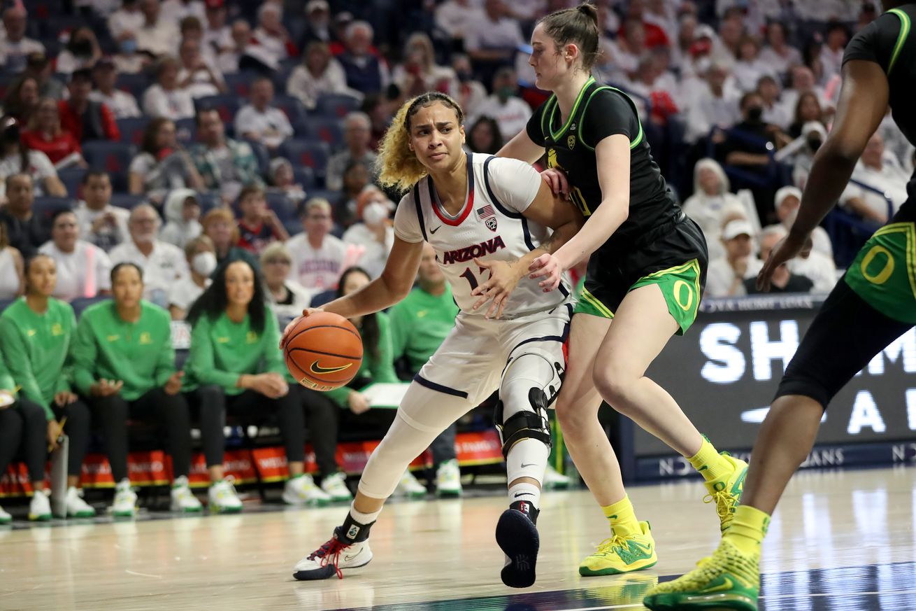 arizona-womens-basketball-kailyn-gilbert-adia-barnes-esmery-martinez-helena-pueyo-maya-nnaji-dew