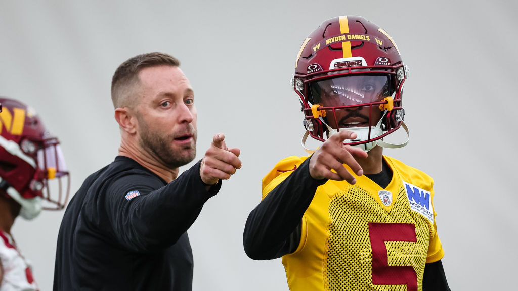 Kliff Kingsbury's 'college offense' working for Jayden Daniels, Commanders