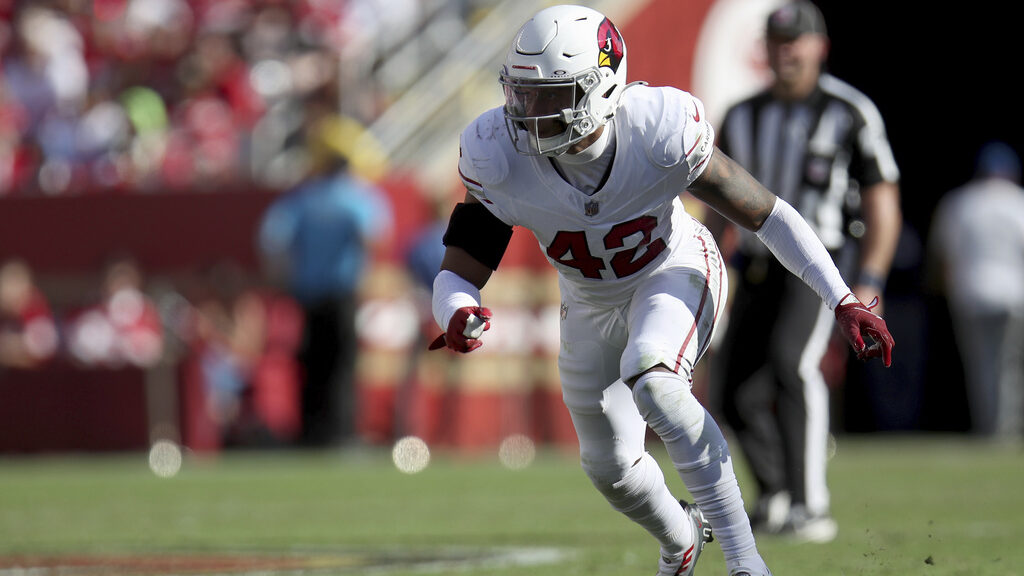 Cardinals rookie Dadrion Taylor-Demerson soaking in what he can before the exam