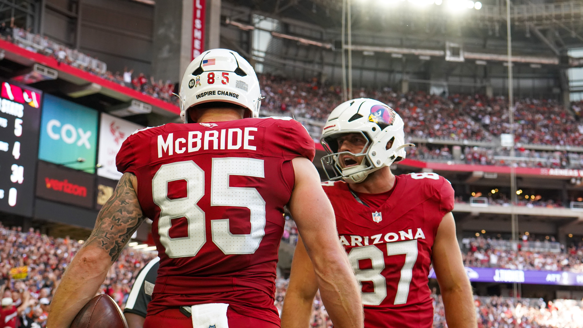 Cardinals' Greg Dortch provides spark, Trey McBride cashes in vs. Bears