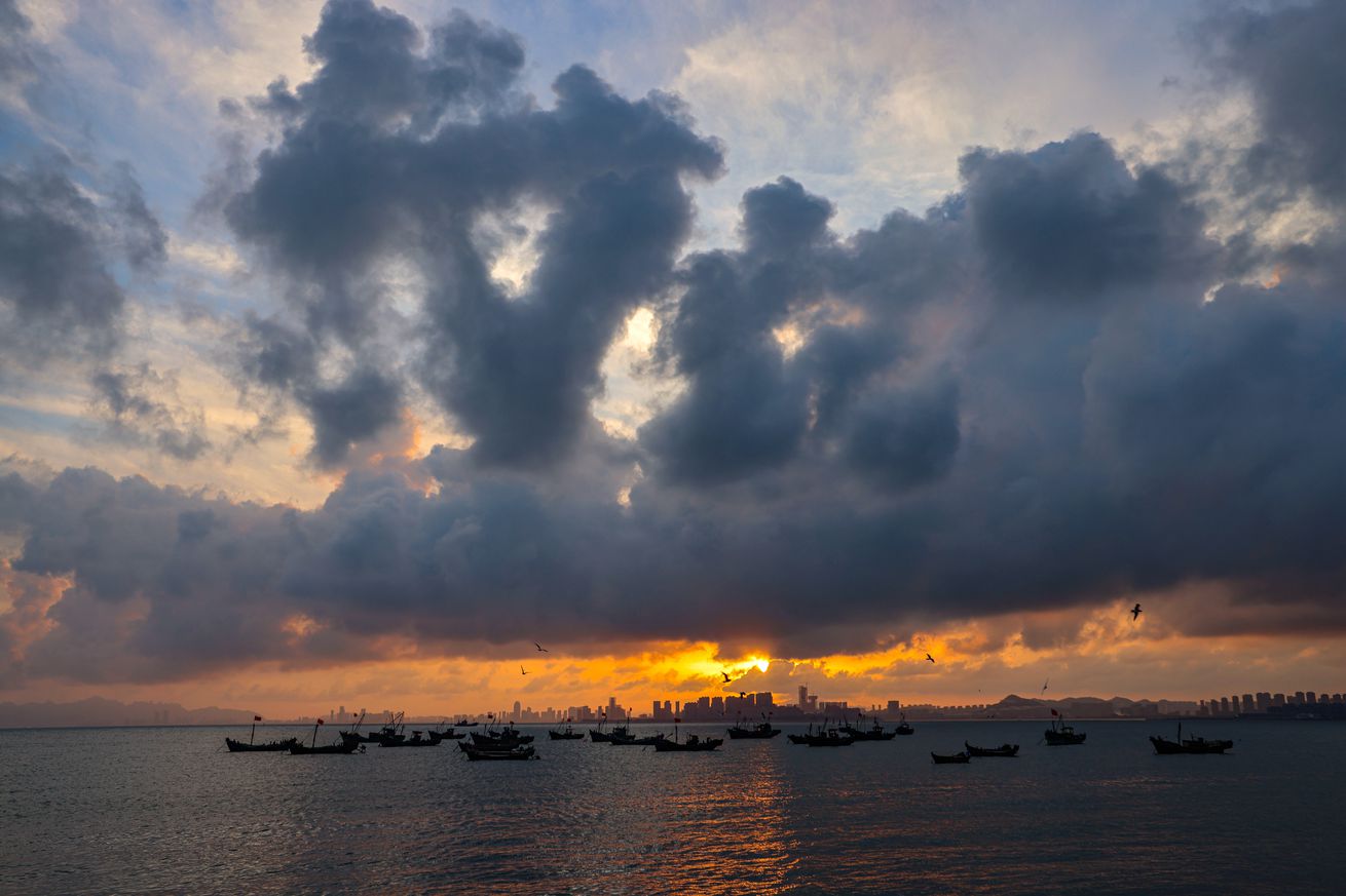 West Coast New District Gujia Island Waterfront in Qingdao