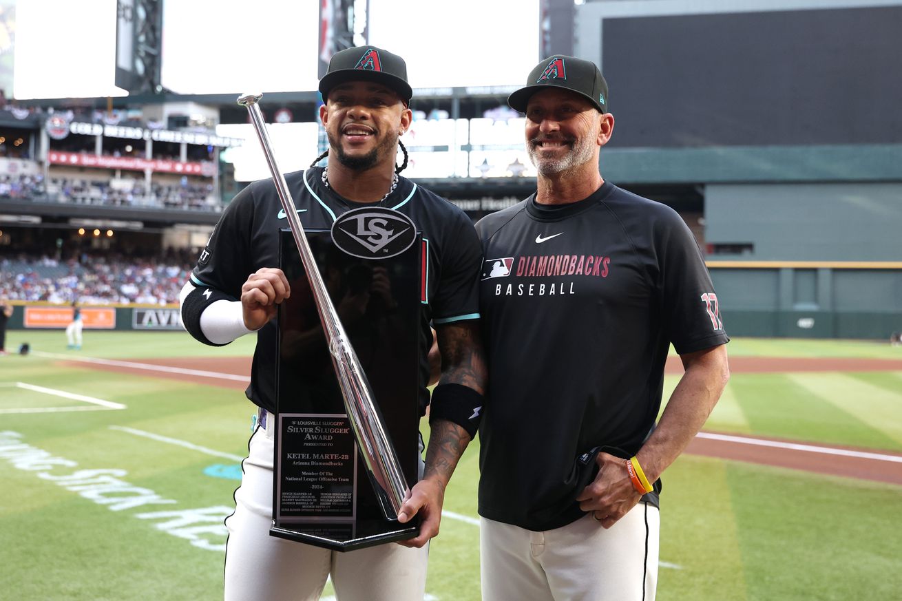 Ketel Marte with Silver Slugger award.