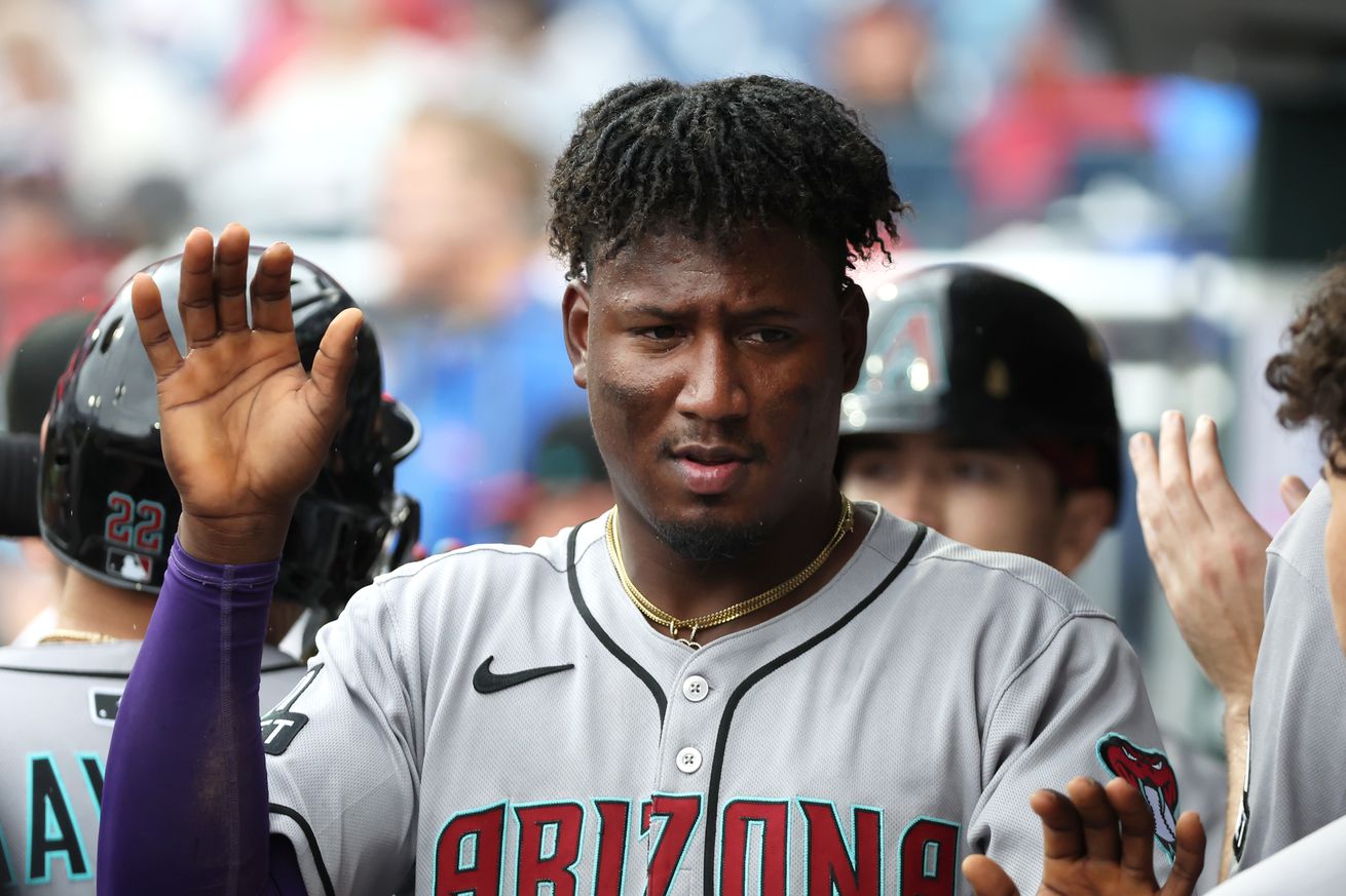 Geraldo Perdomo on the day of his RBI walk.