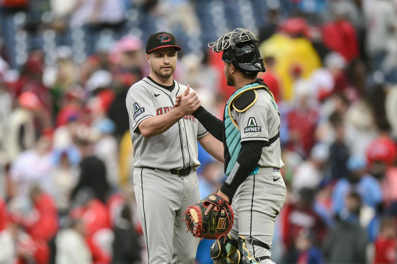 Reliever Jalen Beeks and catcher Gabriel Moreno.