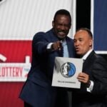 Dallas Mavericks former star Ronaldo Blackman at 2025 NBA Draft Lottery