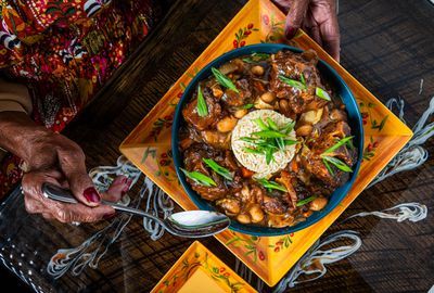 Oxtail stew at Chef Trini’s...