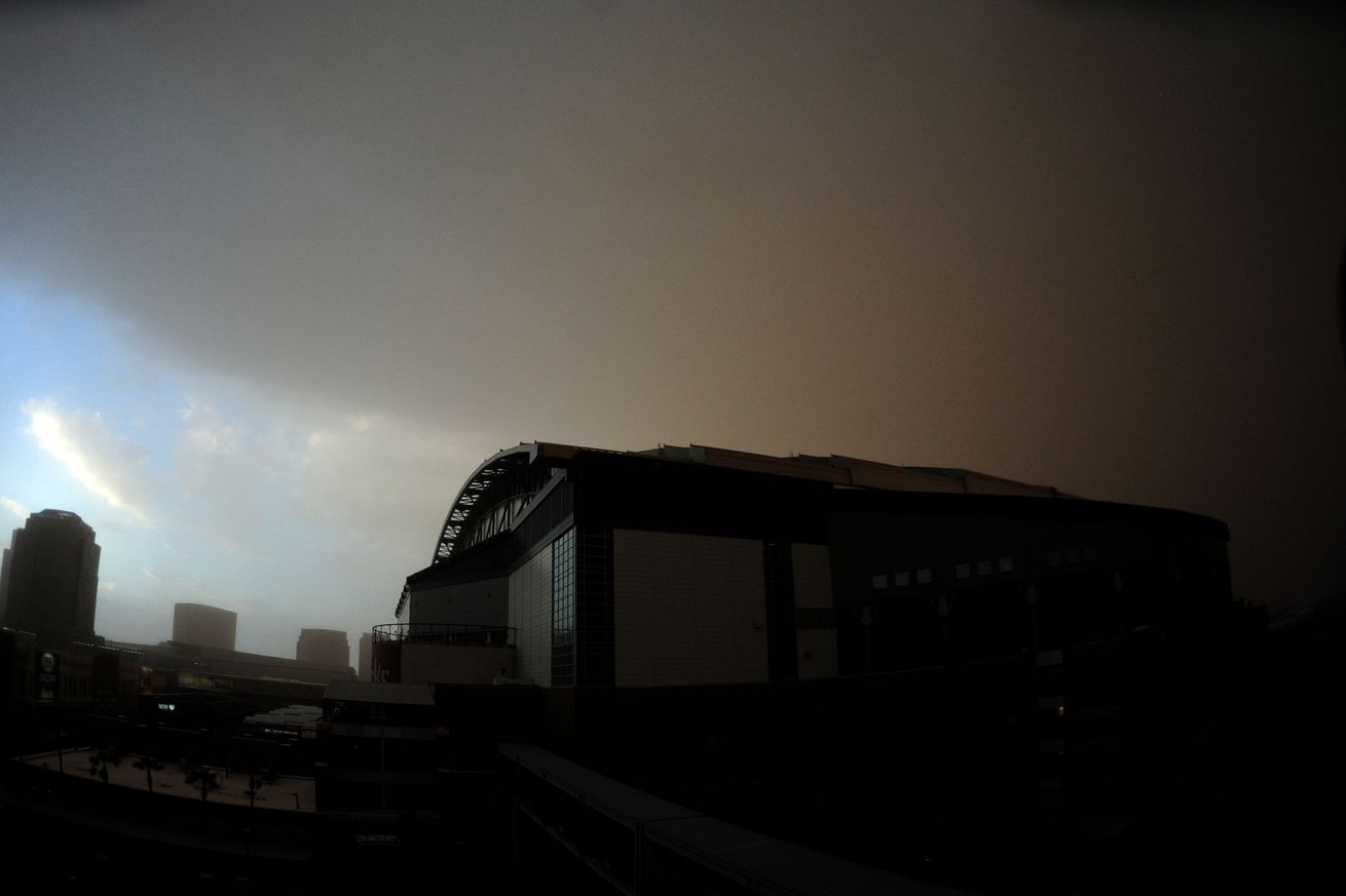 The infamous Haboob that hit Chase Field many years ago