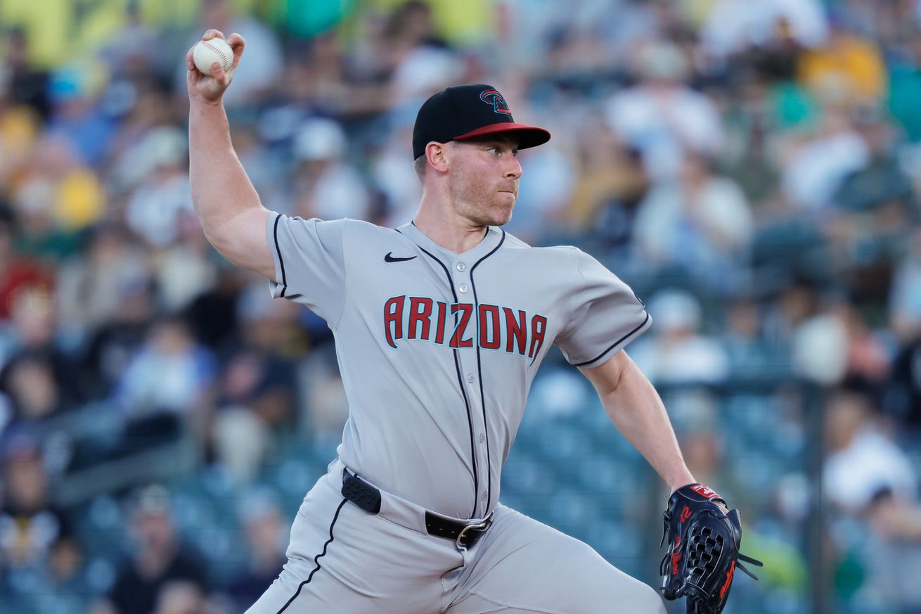 MLB: Arizona Diamondbacks at Athletics
